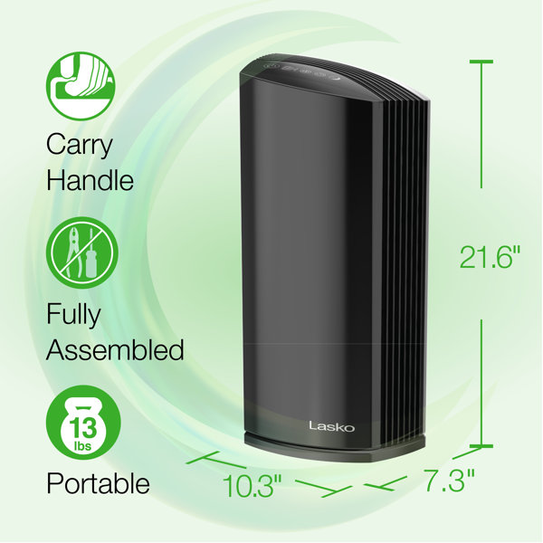 Lasko Hepa Filter Premium Tower Air Purifier With Dreammode Wayfair